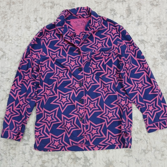 Victoria's Secret Vintage Y2K Pink And Blue RARE Pajama Set ~ Womens Size S - Picture 8 of 13